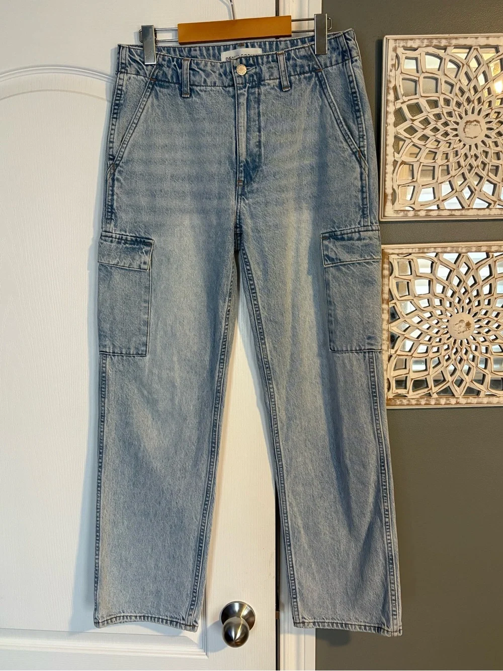 Denim Forum The '90s Edie Lo-rise Cargo Jeans - Picture 5 of 11